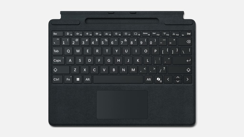 Surface Pro 10 TypeCover med CoPilot knapp + laddningsettui för Surface Slim penna 2